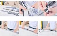 Fregona Plana con Escurridor Integrado | Microfibra Tipo X | Ajustable 360° | Húmeda y Seca - details 2