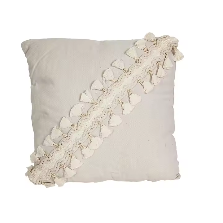 COJIN BLANCO C/BORLONES POLYESTER HM843242 FIJALO - 1
