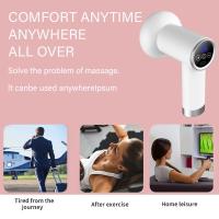 Masajeador Portátil De Batería Recargable Para Cuerpo Rosa Blanca Masa Corporal Mano Herramienta De Relajación Para Cuello Cintura Y Hombros - details 0