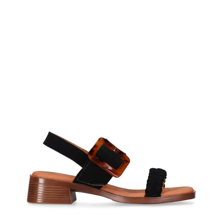 Chika10 Leather BINKA 01 Sandalia de Tacón Negro/Black - 1