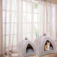 Alfombra De Gato Suave Y Cálida Para Perro Pequeño O Mediano Casa De Muebles Para Mascotas Invierno Nido De Peluche Lavable Para Gato Y Perro - details 4