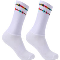 Calcetines De Ciclismo Antideslizantes 2024 Integración Técnica De Alta Compresión Para Deportes Al Aire Libre Material Poliéster Hombres Calcetines De Bicicleta Sin Costuras - details 2