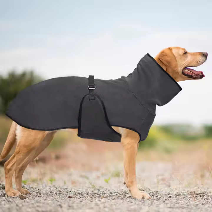 Suéter De Peluche Grueso Para Perro Con Capucha De Color Sólido Ropa De Mascota Cálida Y Confortable Para Invierno - 1