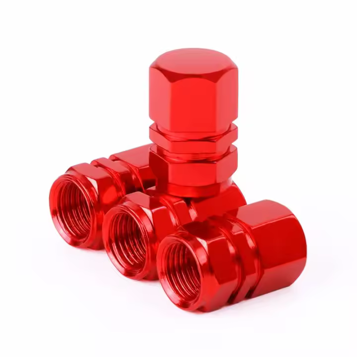 4pcs Tapas De Válvula De Neumáticos Para Coches Motocicletas Camiones Y Bicicletas Aluminio Impermeables Antipolvo - 1
