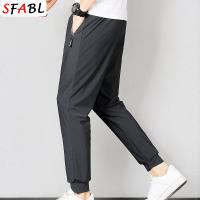 Pantalones Casuales Para Hombre Verano Transpirables Ligeros Para Gimnasio Fitness Running Senderismo Camping Deportes Talla Media Estilo Recto Color Negro Gris Oscuro - details 4