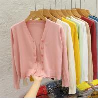 Nueva Chaqueta De Punto Negra Estilo Coreano Con Cuello En V Manga Larga Casual Para Mujer Otoño 2026 Top Sólido Cierre Único - details 13