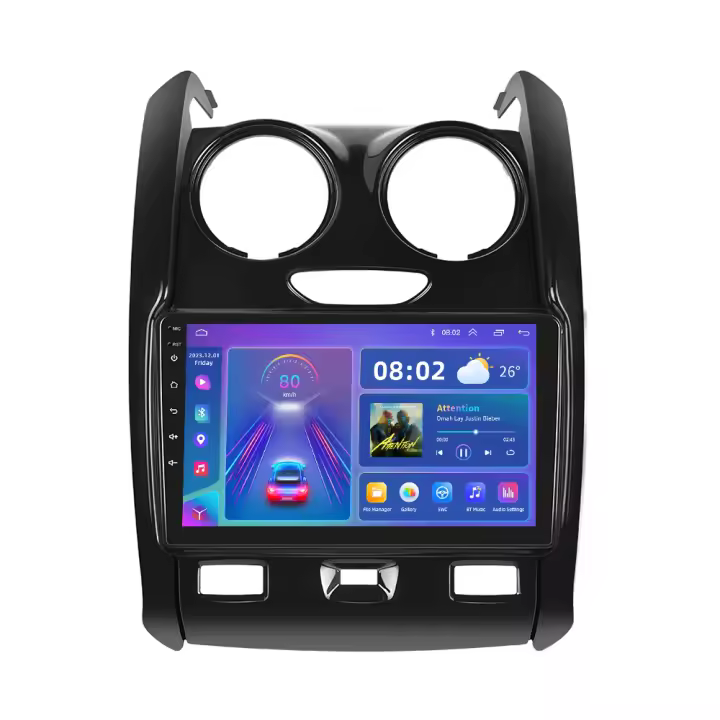 Podofo Radio de coche Android 2 Din para Renault Duster 2015 2016 2017 2018 Carplay 8+128GB AI Voice WIFI+4G DSP GPS Navegación Multimedia Reproductor de Video - 1