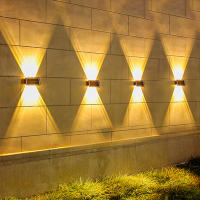 Lámpara De Pared Solar LED Impermeable Para Exterior Iluminación De Jardín Paisajística Para Pared De Patio Valla Escaleras Jardín - details 5