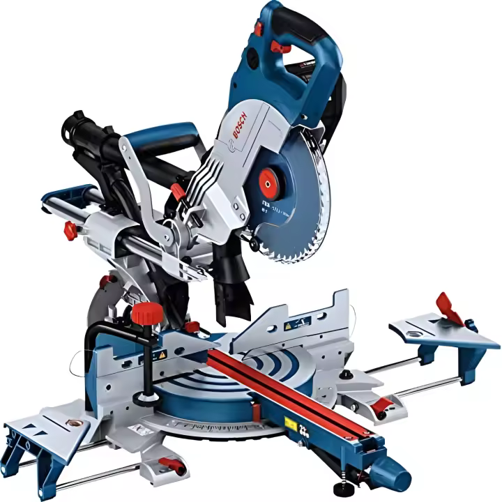 Bosch Professional BITURBO GCM 18V-216 DC - Ingletadora Telescópica a Batería con Doble Láser y Conectividad - 1