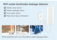 Sensor De Detección De Fugas Inteligente WiFi Tuya Con Alarma De Sonido Y Sistema De Monitoreo Remoto Seguridad Antifugas Para El Hogar - details 3