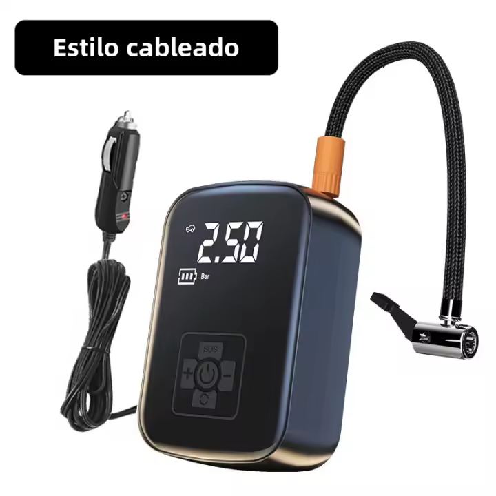 Compresor de aire de coche con cable/inalumbrado, Bomba de inflado de neumáticos Eléctrica para moto, Barco, Bolas de neumáticos automáticos, 150psi - 1