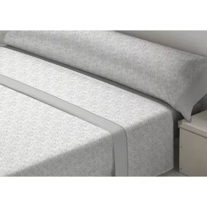 D'Or - Juego de Sábanas D'Or LAVANDA Gris Cama de 105 Franela - 1