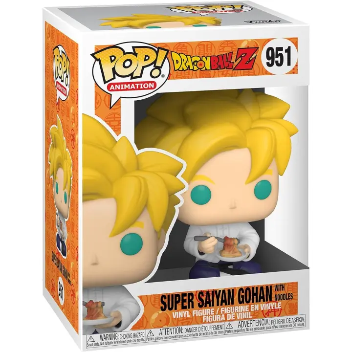Funko Pop! Animation: DBZ S9- SS Gohan With Noodles - Dragon Ball Z - Figura de Vinilo Coleccionable - Idea de Regalo- Mercancia Oficial - Juguetes para Niños y Adultos - Anime Fans - MR POPYE - 1