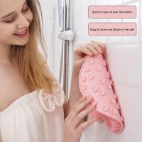 Escobilla De Baño Para Espalda Colgante Con Ventosa De Silicona Masajeador De Showers Exfoliante De Piel Muerta Para Adultos - details 2