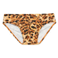 Bragas De Natación Para Hombre En Blanco Con Estampado De Leopardo Moda Verano Deporte Playa Traje De Baño Sexy Surf - details 6