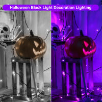 Luz Negra LED UV Para Fiestas Disco Xmas Halloween Luz De Escenario Ultravioleta Eficiente Con Efecto Nuboso Recargable - details 12