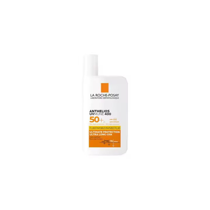 La Roche Posay Protección solar  Anthelios Uvmune 400 Fluido Invisible SPF50+ | Invisible | Piel Sensible | Protección muy alta | Acabado Natural | 50 ml - 1