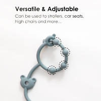 Cadena De Chupete Ajustable Para Bebé Con 2 Clips Cadena De Botella De Succión Accesorios Para Carrito De Compras Y Juguetes Para Mordedor De Silicona - details 4