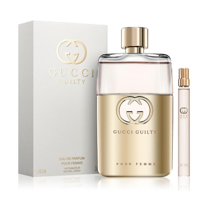Gucci Guilty Eau de Parfum 90 ml + Mini 10 ml. Set Regalo Mujer | Estuche regalo perfume para mujer. Libertad… — oferta en Miravia