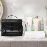 Bolso De Viaje Para Maquillaje Y Artículos De Higiene Personal De Mujer Organizador Transparente De Malla PVC Para Cosméticos Y Toallitas - details 5