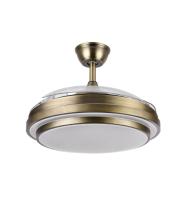 FABRILAMP Ventilador DC Ibe 59w 6980lm CUERO 3 Asp.desp. 107d 3000-4000-6000k, 6 velocidades Remoto, Reg.intensidad, Memoria Y Temporizador Incluye mando a distancia y dos tijas de 10 y 25 centímetro Productos originales calidad de confianza - details 1