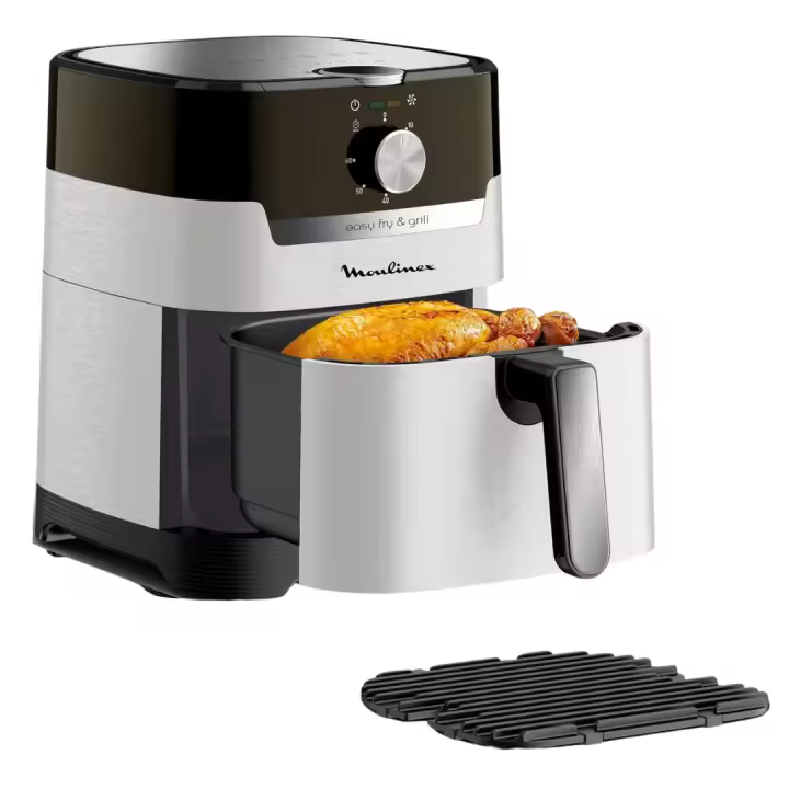 Freidora de Aire y Parrilla Moulinex Easy Fry & Grill 2 en 1-  4,5L -16 Programas - Gran Capacidad - Hasta 6 personas - Freidora de Aire Moulinex 4,5L - 1