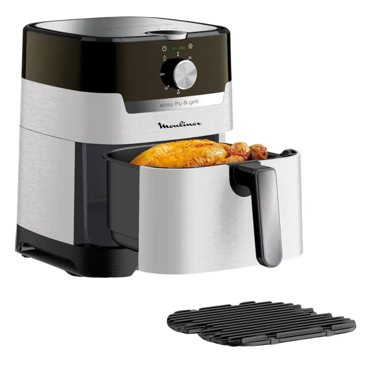 Freidora de Aire y Parrilla Moulinex Easy Fry & Grill 2 en 1-  4,5L -16 Programas - Gran Capacidad - Hasta 6 personas - Freidora de Aire Moulinex 4,5L - 1