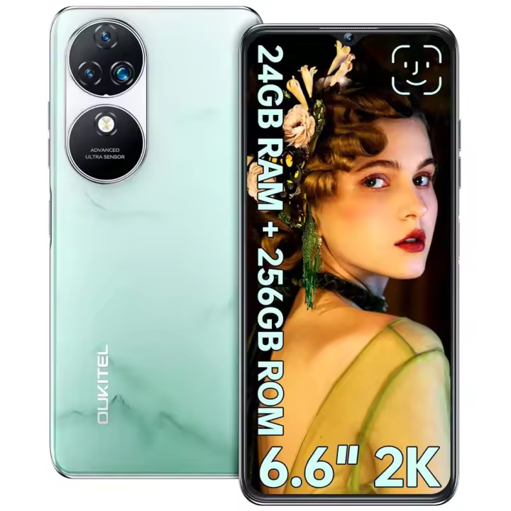 OUKITEL C38 Telefonos Moviles Libres 24GB+256GB 5150mAh 6.6" Pantalla 2K HD+ Cámara 48MP+32MP Smartphone 4G Dual SIM - 1