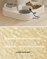 Tazón Automático Para Gatos Y Perros Con Fuente De Agua Gran Capacidad Soporte Elevado Accesorios Para Bebedero De Mascotas - details 9