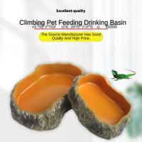 Tazón De Alimentación Para Reptiles Y Anfibios En Resina Contenedor De Alimentos Para Acuario Jaula De Tortuga Lagarto Rana - details 0