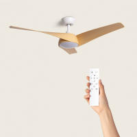 Ledkia Ventilador de Techo Silencioso Eubea 132cm Motor DC con Control Remoto y Luz LED - details 1