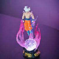 Figura De Acción Dragon Ball Son Goku Ultra Instinct Super Saiyan 25cm Estatua De PVC Colección Juguete Regalo Modelo Ornamento - details 4