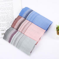 Pañuelos De Mano Clásicos 12Pcs Multicolor Cuadrados Para Hombre Y Mujer Toalla De Bolsillo a Cuadros Y Rayas Para Bodas Y Eventos Negocios - details 8