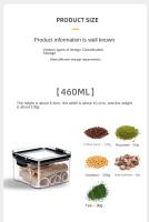 Jars De Almacenamiento Para Cocina Grandes Organizador De Granos Y Condimentos a Prueba De Humedad En Plástico Estilo Japonés - details 16