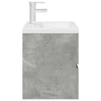 vidaXL Set muebles de baño 2 piezas madera contrachapada gris hormigón - details 4