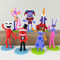 7pcs Figura Digital Sorprendente Pomni Y Jax Muñeco De Peluche Juguetes Para Niños Y Niñas Ideal Para Navidad Circulo Del Circo - details 0