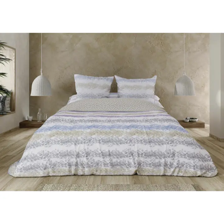 Juego de funda nórdica Pierre Cardin Cesar Multicolor Azul marino Cama de 135 3 Piezas - 1