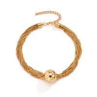 Collar Gótico Ingemark Para Mujer Cadena Gruesa Torcida Con Colgante De Bola Vintage Joyería Grunge Estilo Steampunk - details 5