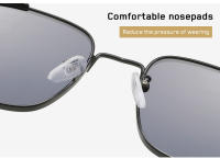 Nuevas Gafas de Sol retro de metal estilo Steampunk with Montura cuadrada, Gafas de Sol Con personalidad universal europea y americana. - details 3