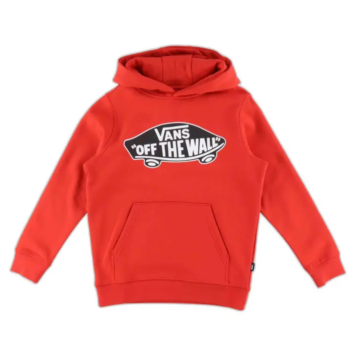 Sudadera con Capucha Vans Style 76 para niños unisex en color rojo - 1