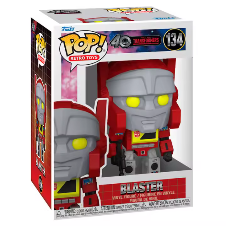 Figura Pop Transformers Generation 1 Blaster-Figura de Vinilo Coleccionable - Idea de Regalo- Mercancia Oficial - Juguetes para Niños y Adultos - Movies Fans - Muñeco para Coleccionistas y Exposición - 1