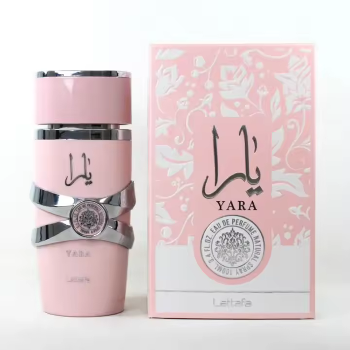 Lattafa Yara 100 Ml. Eau de Parfum. Agua de perfume 100 Ml. Yara Original. Perfume árabe para mujer. Familia olfativa: Floral-Frutal con matices cremosos y avainillados. - 1