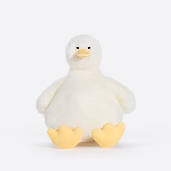 SSITO Pato de Plush, muñeca, almohada, Plush suave, Lindo, Gift de cumpleaños para Niña 20 cm Blanco - 1