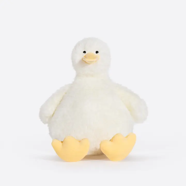 SSITO Pato de Plush, muñeca, almohada, Plush suave, Lindo, Gift de cumpleaños para Niña 20 cm Blanco - 1