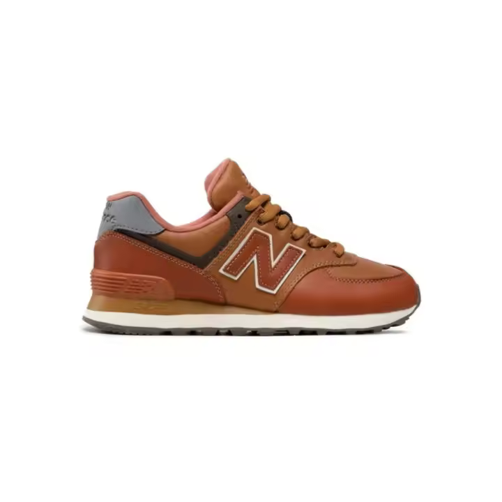 Zapatillas New Balance ML574OMA camel piel para hombre - 1