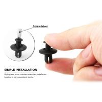 Clavos De Plástico Negros Para Coche 20/50/100/200 Piezas Universal Clips De Bumper Y Fender Adecuados Para Toyota Focus Kia Nissan Yamaha - details 4