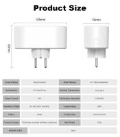 Enchufe Inteligente WiFi Tuya 2 En 1 EU Doble Salida 16A Con Monitoreo De Energía Compatible Con Alexa Google Home Alice - details 17