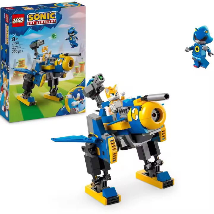 LEGO Sonic The Hedgehog Ciclón vs. Metal Sonic, Meca Robótico de Juguete con 2 Personajes de la Saga de Videojuegos Inc. Tails - 1