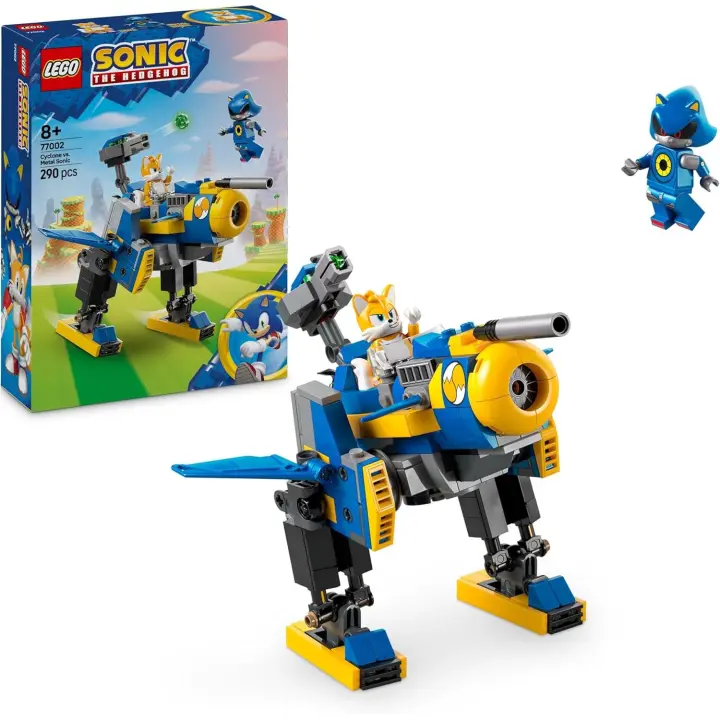 LEGO Sonic The Hedgehog Ciclón vs. Metal Sonic, Meca Robótico de Juguete con 2 Personajes de la Saga de Videojuegos Inc. Tails - 1