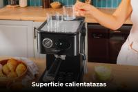 Cafetera express Cecotec Power Espresso 20 Pro para café espresso y cappuccino, con 20 bares presión y vaporizador orientable. Fácil control, depósito agua 1,5 Litros, superficie calienta tazas. No incluye la taza. - details 6